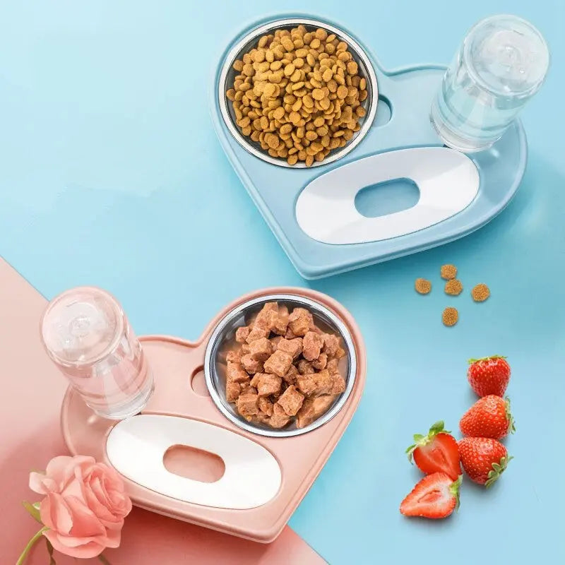 2-in-1 Dog & Cat Feeder Station Pet Essentials-6