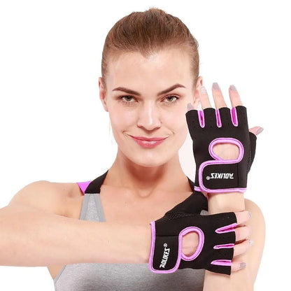Anti-Slip Half Finger Gym Gloves Fitness-5
