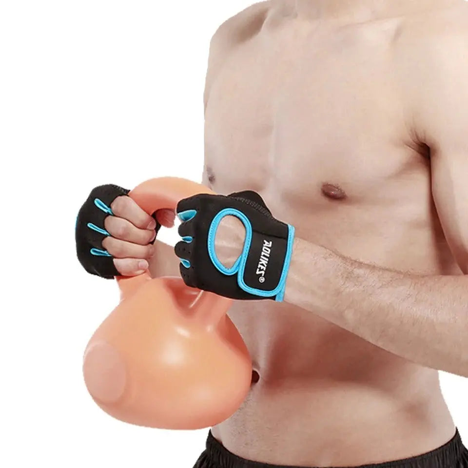 Anti-Slip Half Finger Gym Gloves Fitness-5