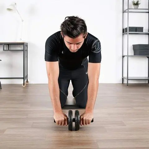 Double Wheel Ab Roller Trainer Fitness-6