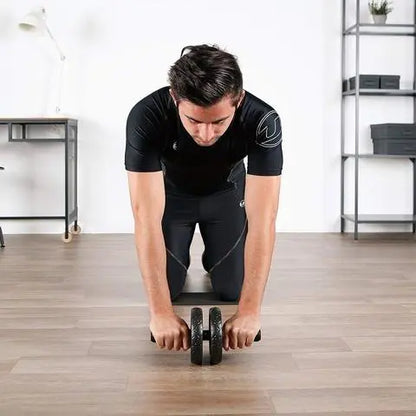 Double Wheel Ab Roller Trainer Fitness-6