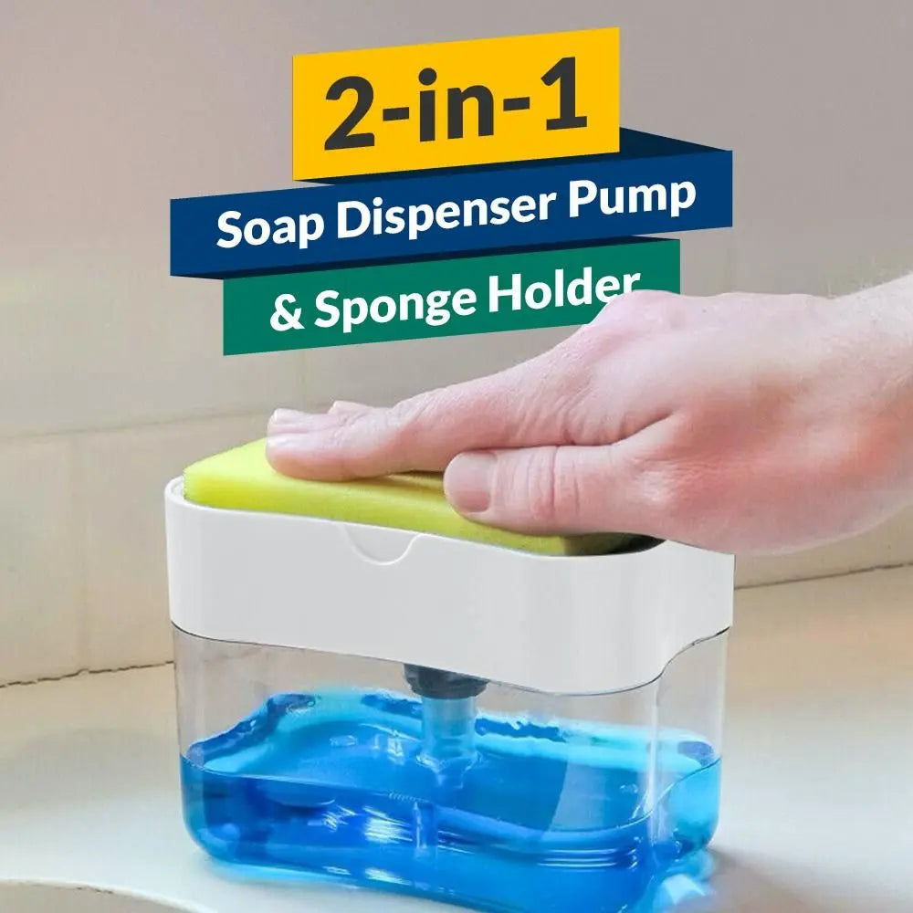 Double Layer Sponge & Soap Rack Home Essentials-7