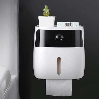 Wall-Mount Waterproof Toilet Paper Holder Home Essentials-7