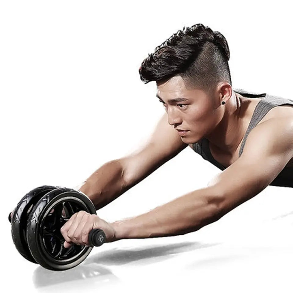 Double Wheel Ab Roller Trainer Fitness-6