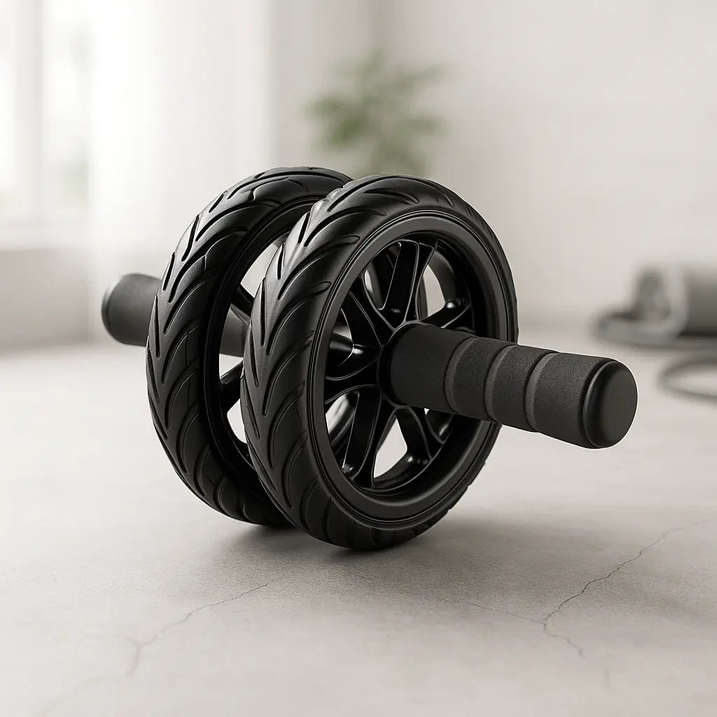 Double Wheel Ab Roller Trainer Fitness-6