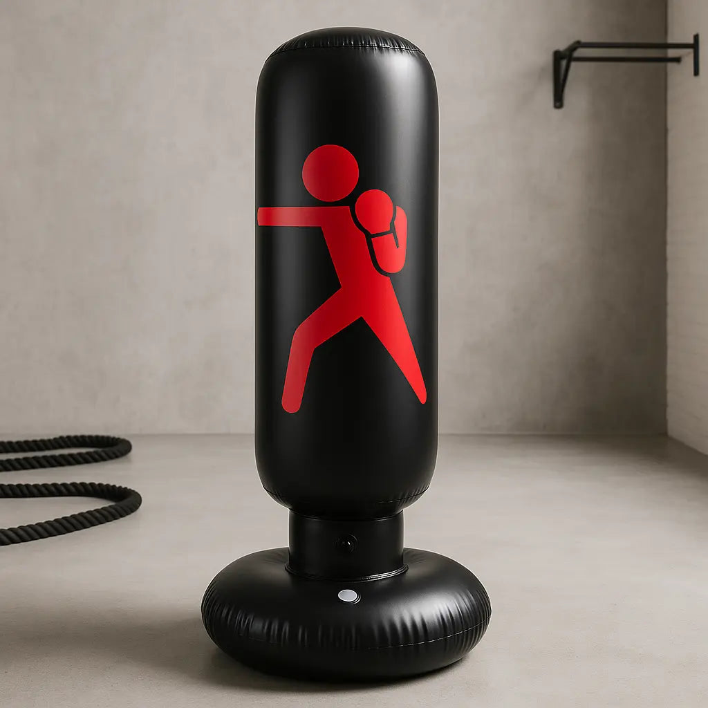 Inflatable Punching Bag Trainer Fitness-6