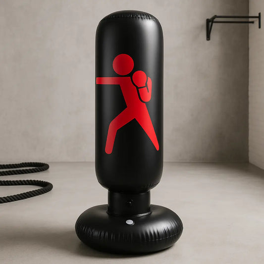 Inflatable Punching Bag Trainer Fitness-6