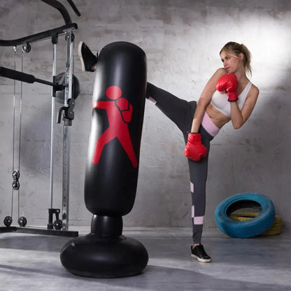 Inflatable Punching Bag Trainer Fitness-6