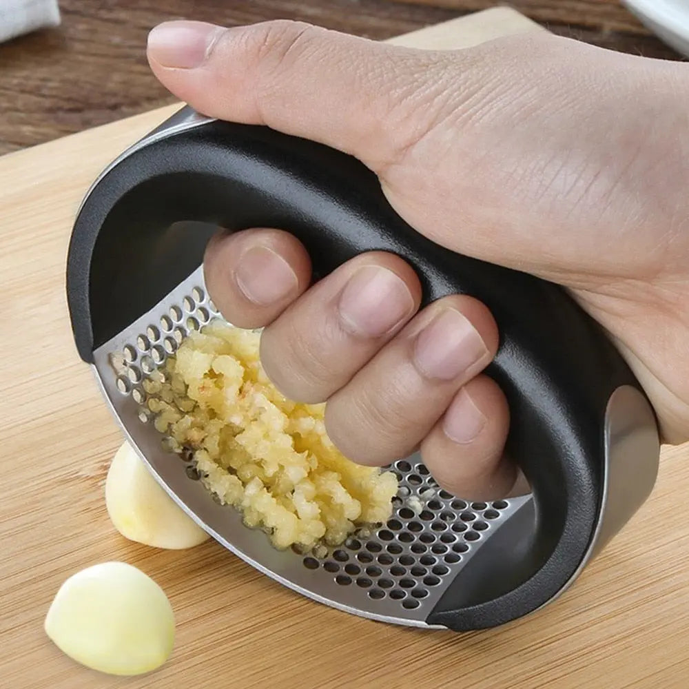 Stainless Steel Garlic Press Home Essentials-7